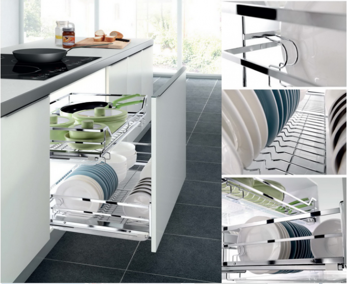 Armarios de cocina modificados para requisitos particulares del tablero de partícula del color para los muebles de adornamiento residenciales