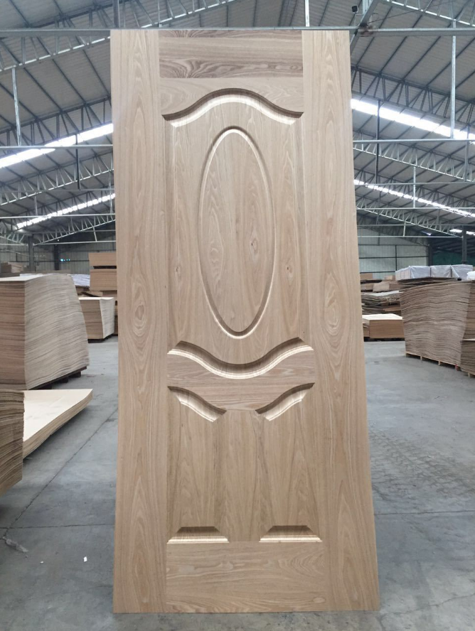 Piel de madera de la puerta del MDF del grano, pieles de la puerta interior con diversos diseños