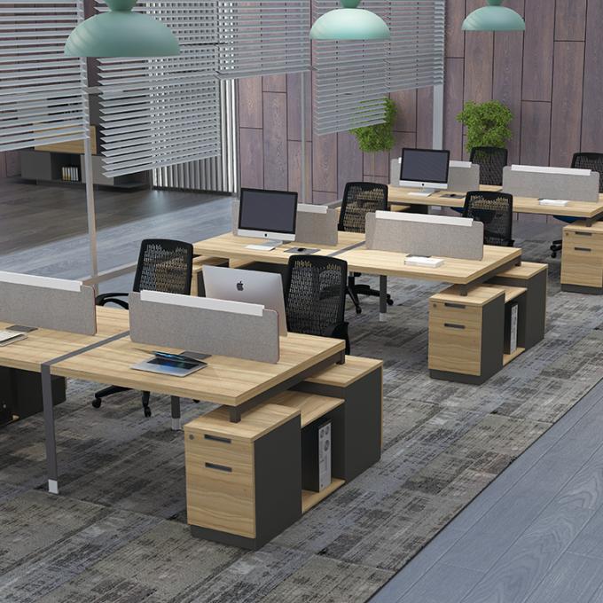 Muebles de oficinas únicos del tablero de partícula del personal del estilo con el conglomerado de la cara de la melamina del MFC