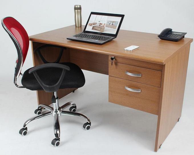 Nueva tabla del ordenador de los muebles del diseño moderno de los muebles de oficinas del color del roble del diseño de la tabla del diseño
